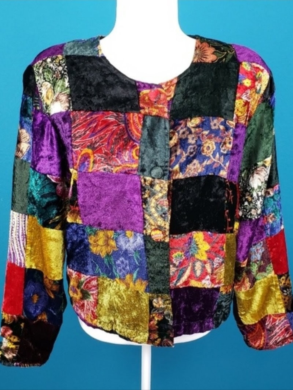 ⚜️🎉 CAMILLE & CO. Boho Patchwork Velvet Jacket // (VINTAGE)